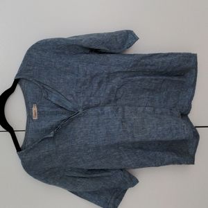 Faherty Hidden Button short Sleeve Shirt